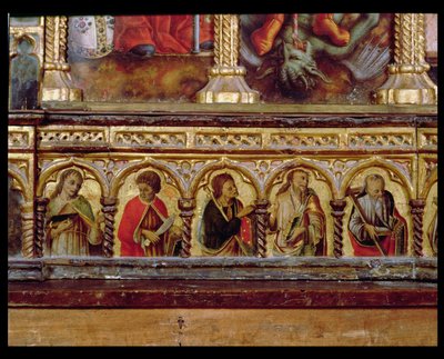 Five Apostles, from the Predella of the San Martino Polyptych by Carlo Crivelli